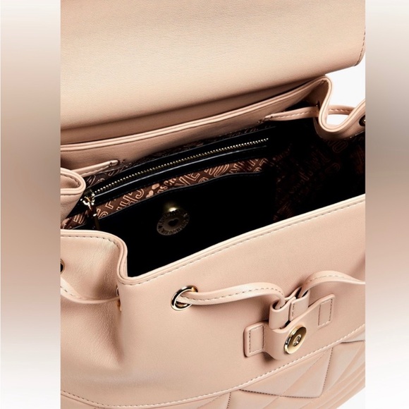 LOVE MOCHINO BACKPACK Quilted Faux Leather NWT - Picture 6 of 8